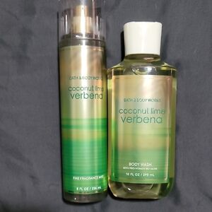 Bath & Body Works Coconut Lime Verbena Body Wash and Mist